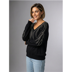 Mujer sweater bremer frente fuego estrass - OG