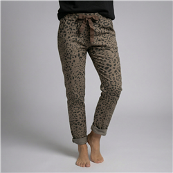 Mujer babucha lino elastizado print linea italiana - IB