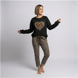 Mujer babucha lino elastizado print linea italiana - IB