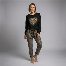 Mujer babucha lino elastizado print linea italiana - IB