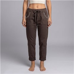 Mujer babucha gabardina elastizada tachas bolsillos linea ita - IB