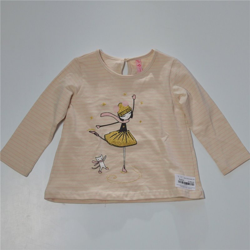 Beba remera mangas largas estampa bailarina