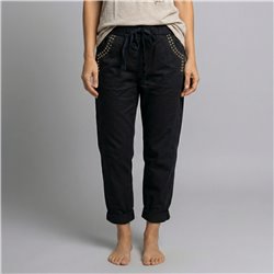 Mujer babucha gabardina elastizada tachas bolsillos linea ita - IB