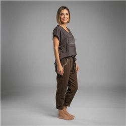 Mujer babucha gabardina elastizada tachas bolsillos linea ita - IB