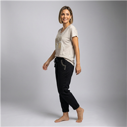 Mujer remera algodon amplia estampa dream brillo linea italaina - IB