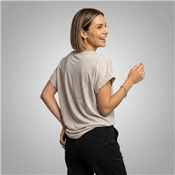 Mujer remera algodon amplia estampa dream brillo linea italaina - IB