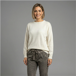 Mujer sweater tejido amplio aplique en espalda NEW YORK - PI
