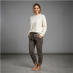 Mujer sweater tejido amplio aplique en espalda NEW YORK - PI