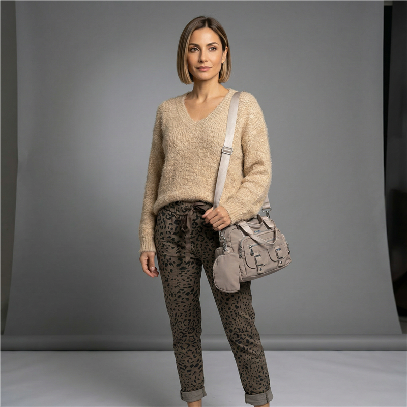 Cartera impermeable frente bolsillo hebilla monedero - GO