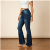 Mujer pantalon jean elastizado tiro corto oxford - EM