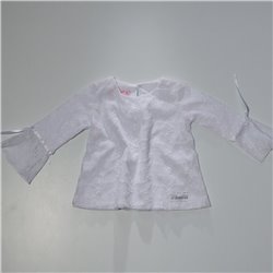 Beba remera combinada tull bordado flor 122