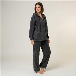 Mujer conjunto plush campera pantalon - OG