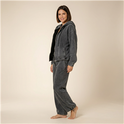 Mujer conjunto plush campera pantalon - OG