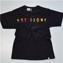 Hombre remera algodon estampa letras numeros multicolor