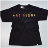 Hombre remera algodon estampa letras numeros multicolor