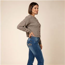 Mujer cardigan lana frente botones - PI