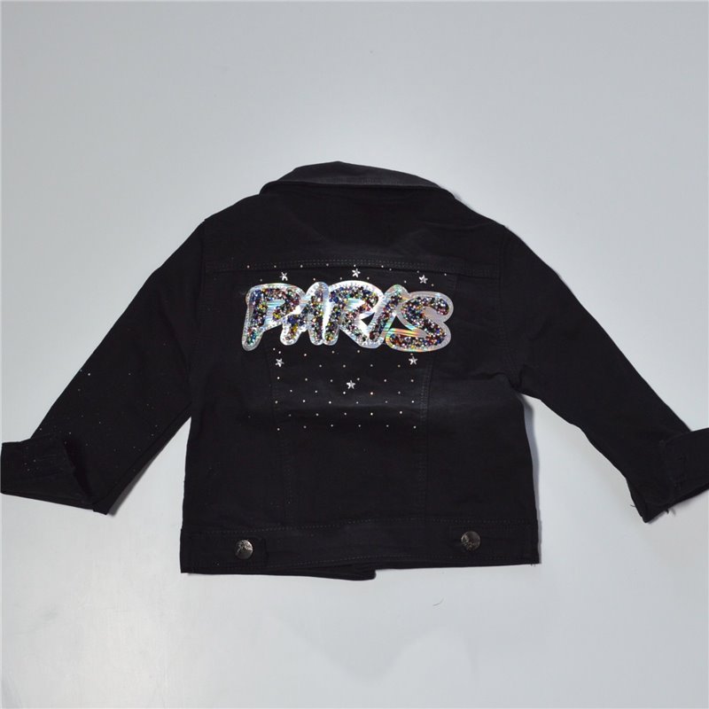 Nena campera jean elastizada aplique en espalda Paris