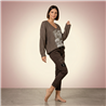 Mujer sweater hilo frente laminado linea italiana - IB
