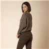 Mujer sweater hilo frente laminado linea italiana - IB