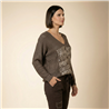 Mujer sweater hilo frente laminado linea italiana - IB