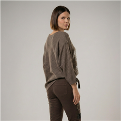 Mujer sweater hilo frente laminado linea italiana - IB