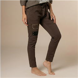 Mujer babucha bengalina parches lentejuelas tachas linea italiana - IB