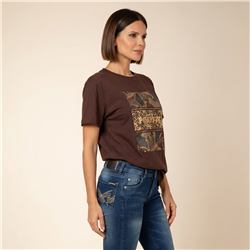 Mujer remera algodon estampa print positive linea italiana - IB