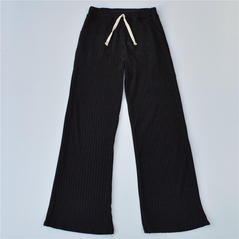 Mujer pantalon palazzo lanilla detalle cordon