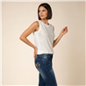 Mujer musculosa modal frente estrass - FRA