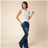 Mujer musculosa modal frente estrass vertical - FRA