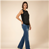 Mujer musculosa modal frente estrass vertical - FRA