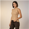 Mujer musculosa modal frente canutillos lentejuelas - FRA