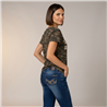 Mujer remera algodon aplique lucky camuflado - FRA
