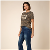 Mujer remera algodon aplique lucky camuflado - FRA