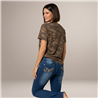 Mujer remera algodon aplique lucky camuflado - FRA