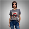 Mujer remera algodon estampa ROCK AND ROLL - FRA