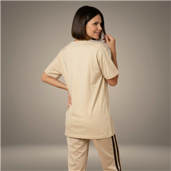 Mujer remera algodon amplia estampa estrellas brillos - FRA