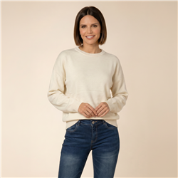 Mujer sweater tejido amplio aplique en espalda NEW YORK - PI