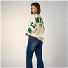 Mujer sweater tejido amplio aplique en espalda NEW YORK - PI