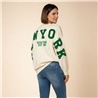 Mujer sweater tejido amplio aplique en espalda NEW YORK - PI