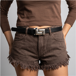 Cinturon ecocuero hebilla chapon cuadrado - GO