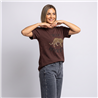 Mujer remera algodon estampa tigre estrass linea italiana - IB