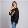 Mujer remera modal amplia cintura ajustable luxury linea italiana - IB