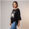 Mujer remera modal amplia cintura ajustable luxury linea italiana - IB