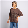 Mujer remera modal amplia ajustable makes linea italiana - IB