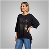 Mujer remera modal amplia ajustable makes linea italiana - IB
