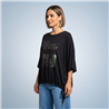 Mujer remera modal amplia ajustable makes linea italiana - IB