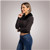 Mujer cardigan tejido cuello piel - FO