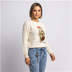 Mujer sweater tejido bordado oso TUBEAR - PA
