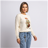 Mujer sweater tejido bordado oso TUBEAR - PA